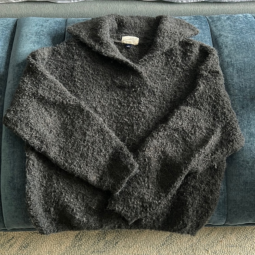 Cozy, collared chunk knit pullover